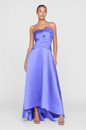 Theia Coco High Low Mikado Gown in Iris Bloom at Nordstrom, Size 14