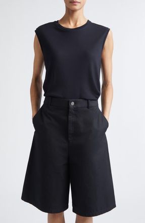 Nellie Partow Oliver Modal & Cashmere Tank in Black at Nordstrom, Size X-Small