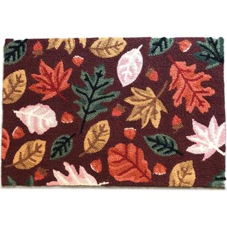 R16 Home Leaf Toss Door Mat in Brick Multi at Nordstrom Rack, Size 24X36 Ft