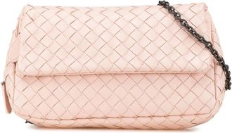 Bottega Veneta Borsa Intrecciato in pelle con catena e battente 2012-2024 - Rosa