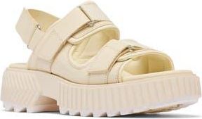Sorel ONA AVE Multistrap Mid Sandal in Chalk/Chalk at Nordstrom Rack, Size 6.5