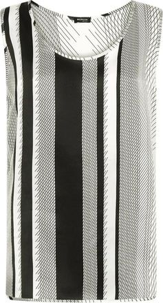 Kiton Zijden Tanktop met Kostbare Steekjes Patroon - Dames - Tops zonder mouwen - Zwart - M - Tops