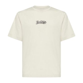 Burberry T-Shirts, male, White, XL, Cotton T-shirt with Logo Print