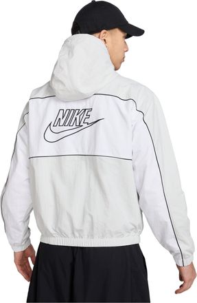 Nike Club Hooded Jacket Loose Fit Asia Sizing Dust White HJ2013-025