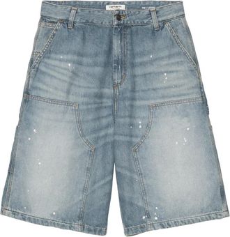 Carhartt Work in Progress Nixon Double Knee Short - Dames - Denim shorts - Blauw - XS - Katoen - Korte Broeken