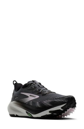 Brooks Ghost Trail Running Shoe in Poppy Seed/Black/Pink at Nordstrom, Size 10.5