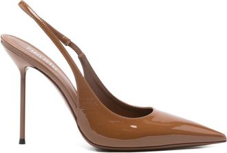 PARIS TEXAS Brown Slingback Heels