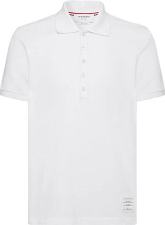Thom Browne Polo Shirt - Heren - Polos - Wit - XL - Tops