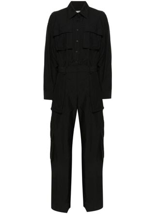 Alexander Wang button-up ripstop cargo jumpsuit - Black