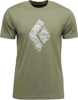 Black Diamond Engineered Diamond S/S Tee T-Shirt für Herren | oliv