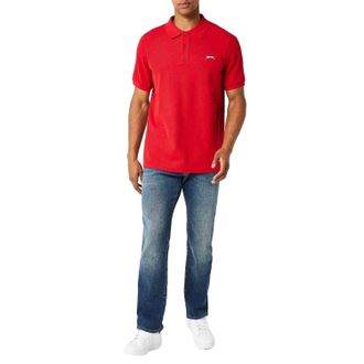 Slazenger Heren Geborduurd Logo Poloshirt (Rood)