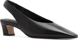 FRANKiE4 Noa Leather Slingback Pump in Black at Nordstrom, Size 8.5