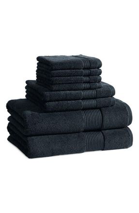 Ted Baker 8-Piece Bath Towel Set in Black at Nordstrom