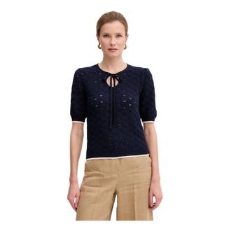 Twinset Maglieria Girocollo - - Knitwear - Donna - Blu - XS