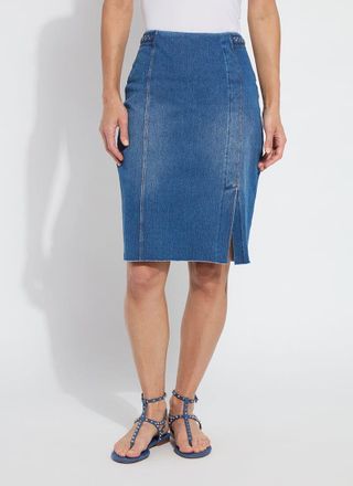 Lyss&eacute; Tess Braided Denim Pencil Skirt