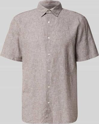 Mc Neal Regular Fit Freizeithemd aus Leinen-Baumwoll-Mix in Mittelbraun, Gr&ouml;&szlig;e XXXL