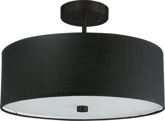 Dainolite Everly 3-Light Semi-Flush Mount