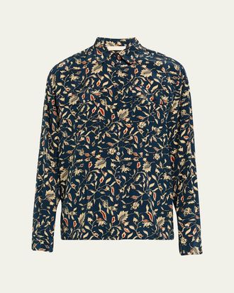 Ulla Johnson Aida Cascading Ruffle Silk Chiffon Gown