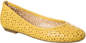 French Sole Leyla Laser Cut Leather Flat