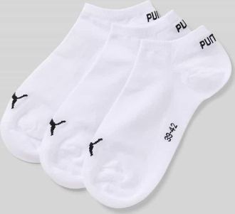 Puma Sneakersocken mit Logo im 3er-Pack in Weiss, Gr&ouml;&szlig;e 35/38