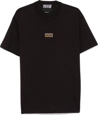 Versace Jeans Couture T-shirt con placca logo - Nero