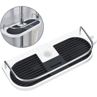 OEM [mai Usato]mensola Per Doccia Senza Foratura Per Aste Portaoggetti - Organizer Da Bagno Per Shampoo, Adatto Per Aste Da 19-25 Mm