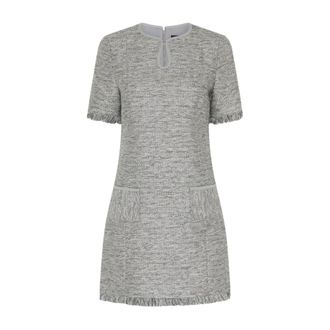 Bruuns Bazaar Pelago BBEnny Jurk - Dames - Korte kleedjes - Grijs - M - Tweed - Kleedjes