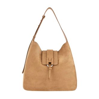 Hogan Shoulder Bags, female, Beige, Size: ONE SIZE Hocket Hobo Bag