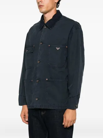 Emporio Armani Cotton Denim Jacket - Navy