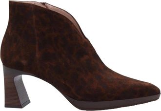Hispanitas Stijlvolle Enkellaars Andover Collectie - Dames - Laarzen met Hak - Bruin - 38 EU - Schoenen