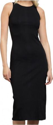 Dedicated Rib Dress Motala Kleid f&uuml;r Damen | schwarz