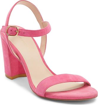 Stuart Weitzman Dancer Block Heel Sandal in Peonia at Nordstrom Rack, Size 11.5