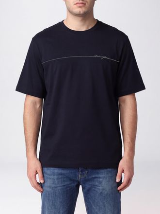 Dolce & Gabbana T-shirt girocollo in cotone con logo a contrasto