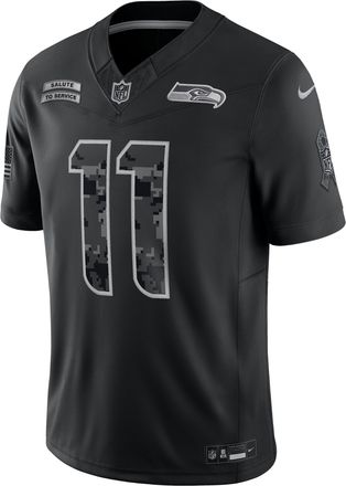 Nike Jaxon Smith-Njigba Seattle Seahawks Salute to Service Nike Mens Dri-FIT NFL Limited Jersey in Black | SSLM00AF3U-U5T