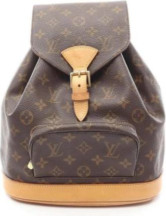 Louis Vuitton Pre-owned Vintage Rugzak - Dames - Vintage Rugzakken - Bruin - ONE Size - Leer - Vintage