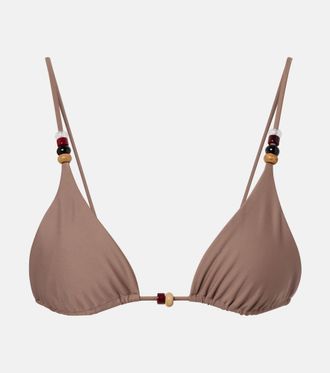 JADE Swim Via beaded bikini top