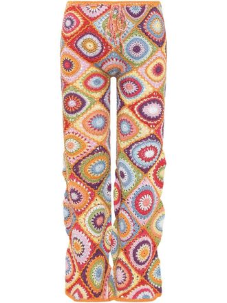 Mixik Broek met borduurwerk - Oranje