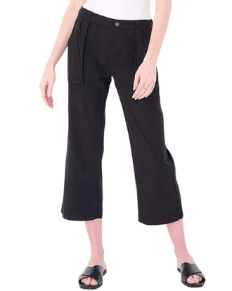 MARRAKECH Marrakech Tori Linen-Blend Cropped Pant