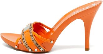 Dior Sandali con placca logo - Arancione