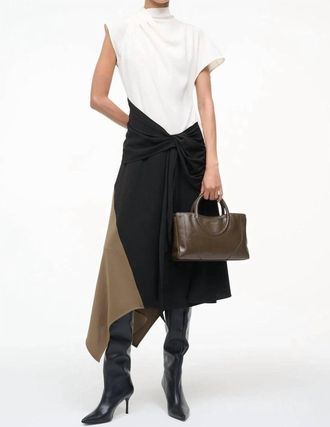 Staud Davina Dress In Black Multi