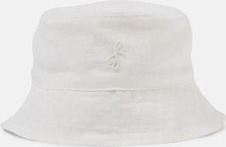 Ruslan Baginskiy Monogram linen bucket hat