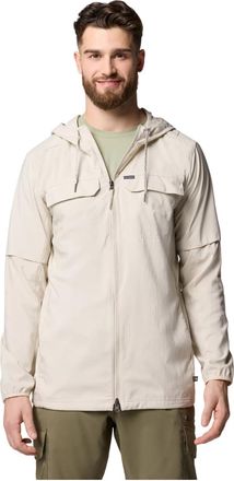 Columbia Skien Valley Hooded LS Lightweight Jacket with Anti-Insect Technology for Men, Dark Stone, XL