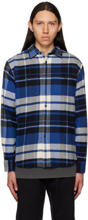 Noah Navy Lightweight Plaid Flannel
