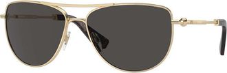 Burberry BE3149 110987 Womens Sunglasses Gold Size 60