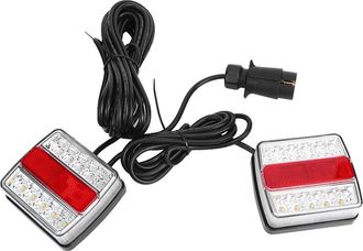 OEM 12v Ip68 Para Camiones/remolques/jeeps/embarcaciones/autobuses/furgonetas/autocaravanas. Compatibilidad Universal. Sumergible. &Aacute;mbar/rojo. Kit De Luce