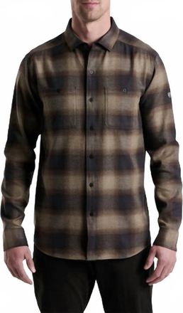 K&uuml;hl Mens Law Flannel Top In Dark Roast