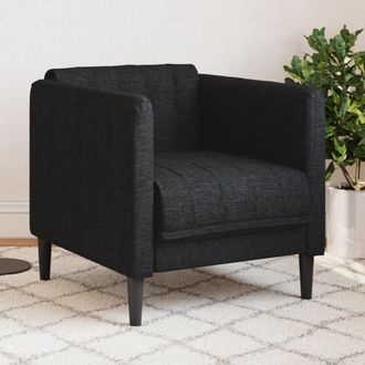 vidaXL Sill&oacute;n De Tela Negro Vidaxl