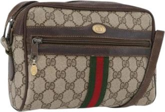 Gucci Pre-owned Vintage Schoudertas - Dames - Vintage Schoudertas - Beige - ONE Size - Leer - Vintage