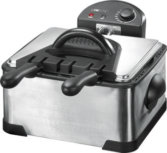 Clatronic Fr 3195 Doble 4 L 2000 W Negro, Acero Inoxidable