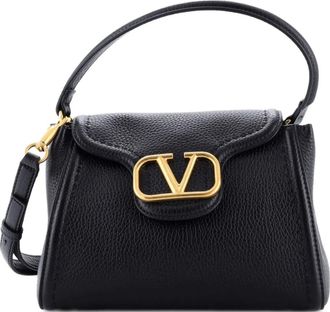 Valentino Garavani VLogo All Time Top Handle Bag Leather Small satchel - Zwart
